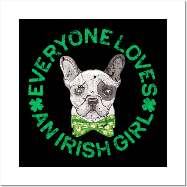 Funny Bulldog lover for irish - saint patrick best gift Wall Art by cedricchungerxc